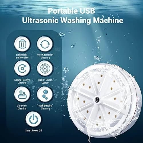 Portable Turbo Ultrasonic Washing Machine