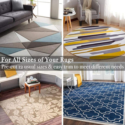 RHF Non-Slip Area Rug Pad 2'X8' - Rug Pad for Runner- Protect Floors While Securing Rug and Making Vacuuming Easier 2X8, White (SYNCHKG129419)