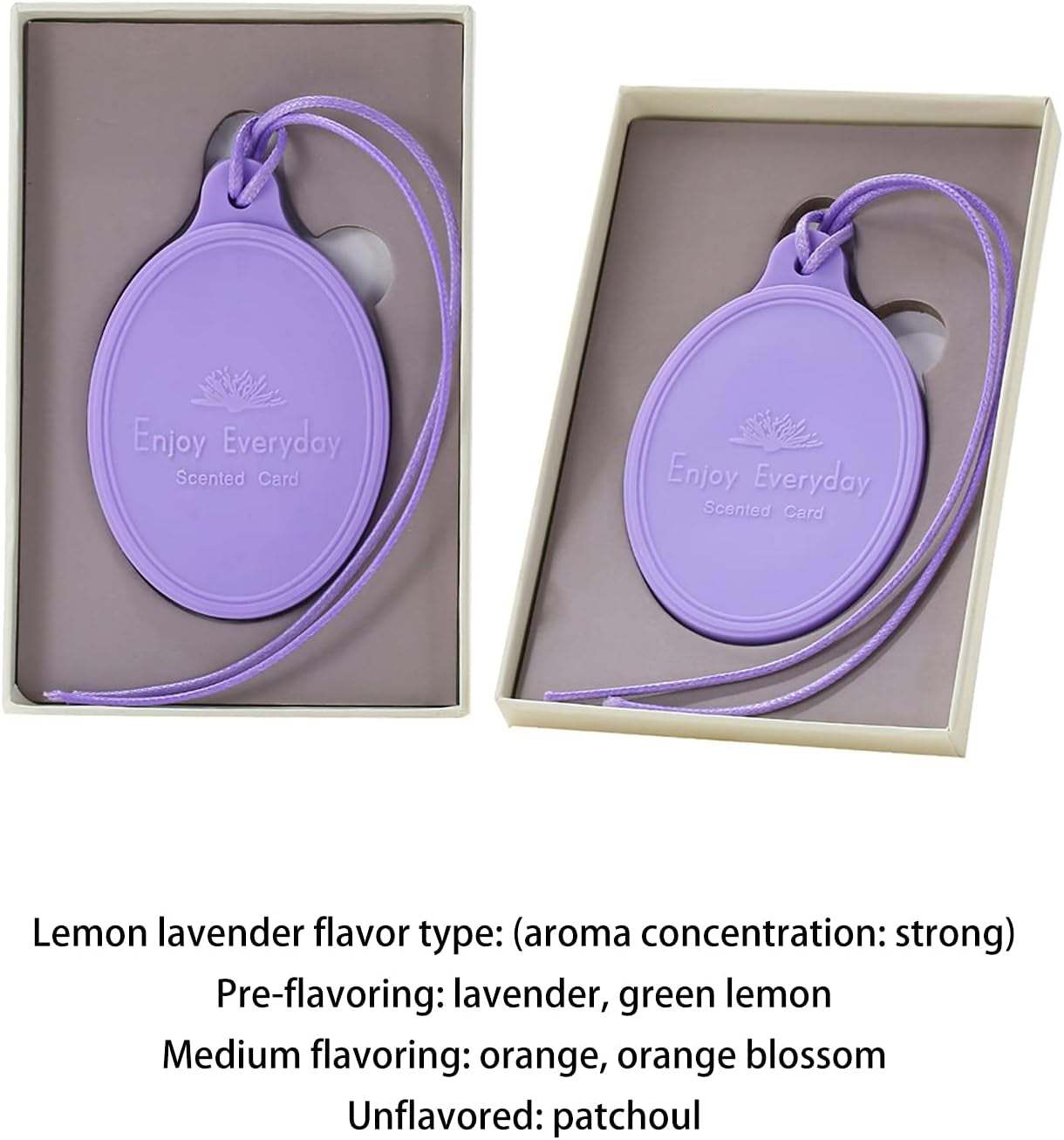 Lemon Lavender Hanging Car Air Freshener,Scented Sachets for Drawer and Closet,Lasting Fragrance for 180 Days (2PCS)