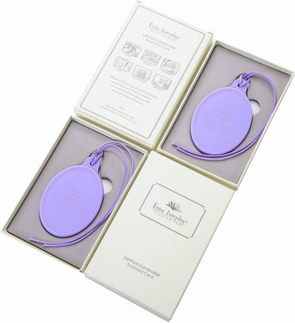 Lemon Lavender Hanging Car Air Freshener,Scented Sachets for Drawer and Closet,Lasting Fragrance for 180 Days (2PCS)