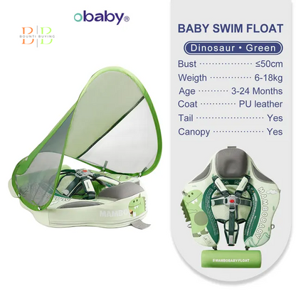 Mambobaby Float VIP 1 Dropshipping Non-Inflatable Baby Float with Canopy Waist Swimming Chest Floater Spa Buoy Trainer Supplier