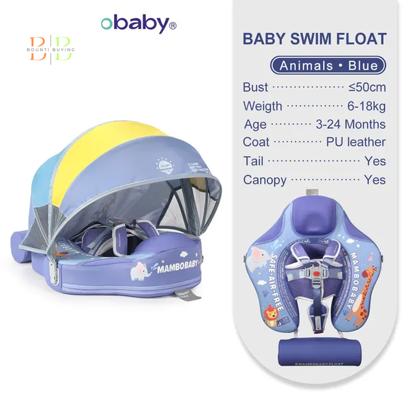 Mambobaby Float VIP 1 Dropshipping Non-Inflatable Baby Float with Canopy Waist Swimming Chest Floater Spa Buoy Trainer Supplier