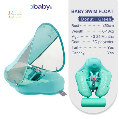 Mambobaby Float VIP 1 Dropshipping Non-Inflatable Baby Float with Canopy Waist Swimming Chest Floater Spa Buoy Trainer Supplier