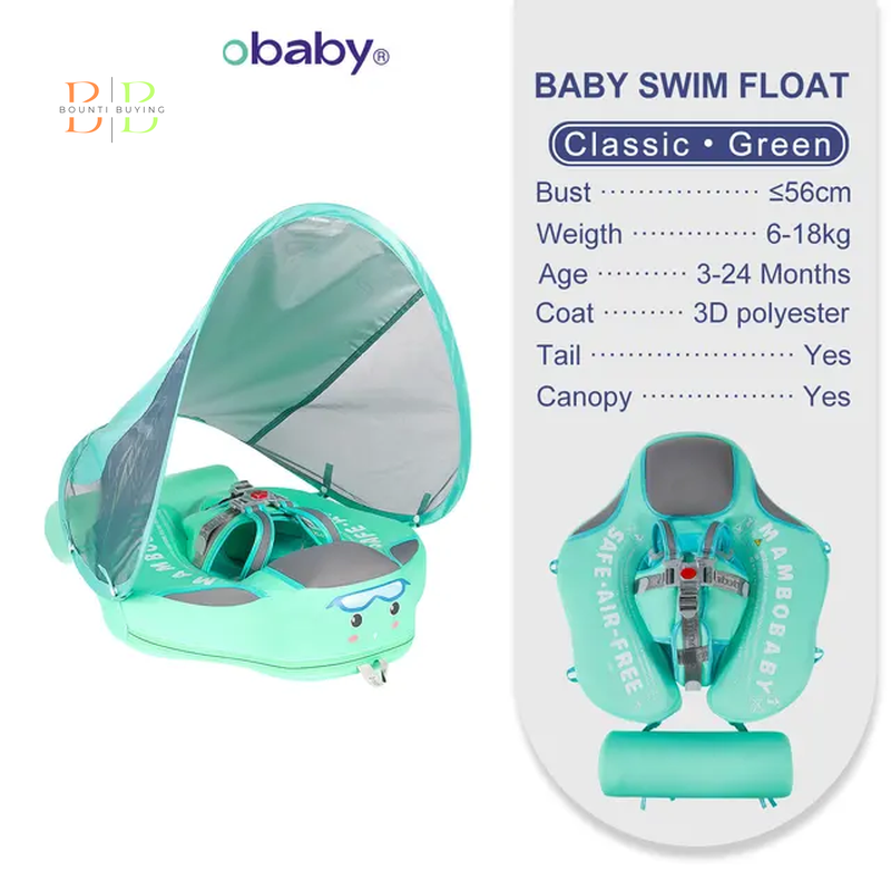 Mambobaby Float VIP 1 Dropshipping Non-Inflatable Baby Float with Canopy Waist Swimming Chest Floater Spa Buoy Trainer Supplier