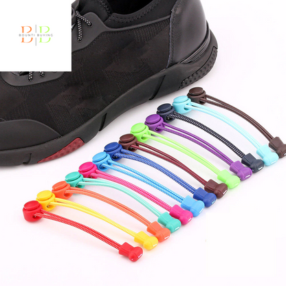 Stretching Lock Shoelaces Sneaker Silicone Shoelaces Elastic Laces 18 Colors Drawstrings Running/Jogging Lazy Shoe Laces No Tie