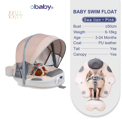 Mambobaby Float VIP 1 Dropshipping Non-Inflatable Baby Float with Canopy Waist Swimming Chest Floater Spa Buoy Trainer Supplier