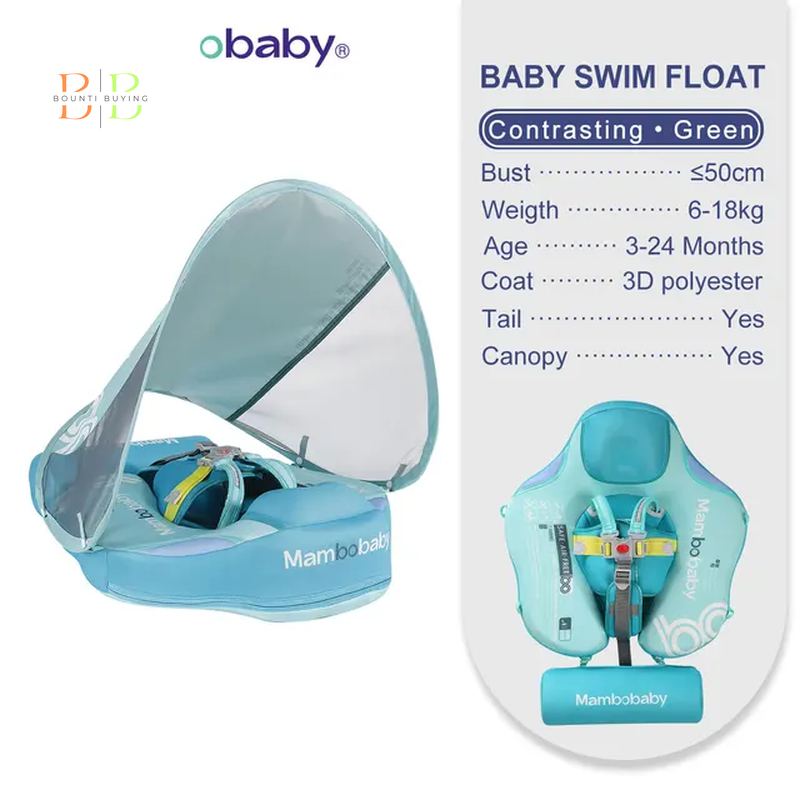 Mambobaby Float VIP 1 Dropshipping Non-Inflatable Baby Float with Canopy Waist Swimming Chest Floater Spa Buoy Trainer Supplier