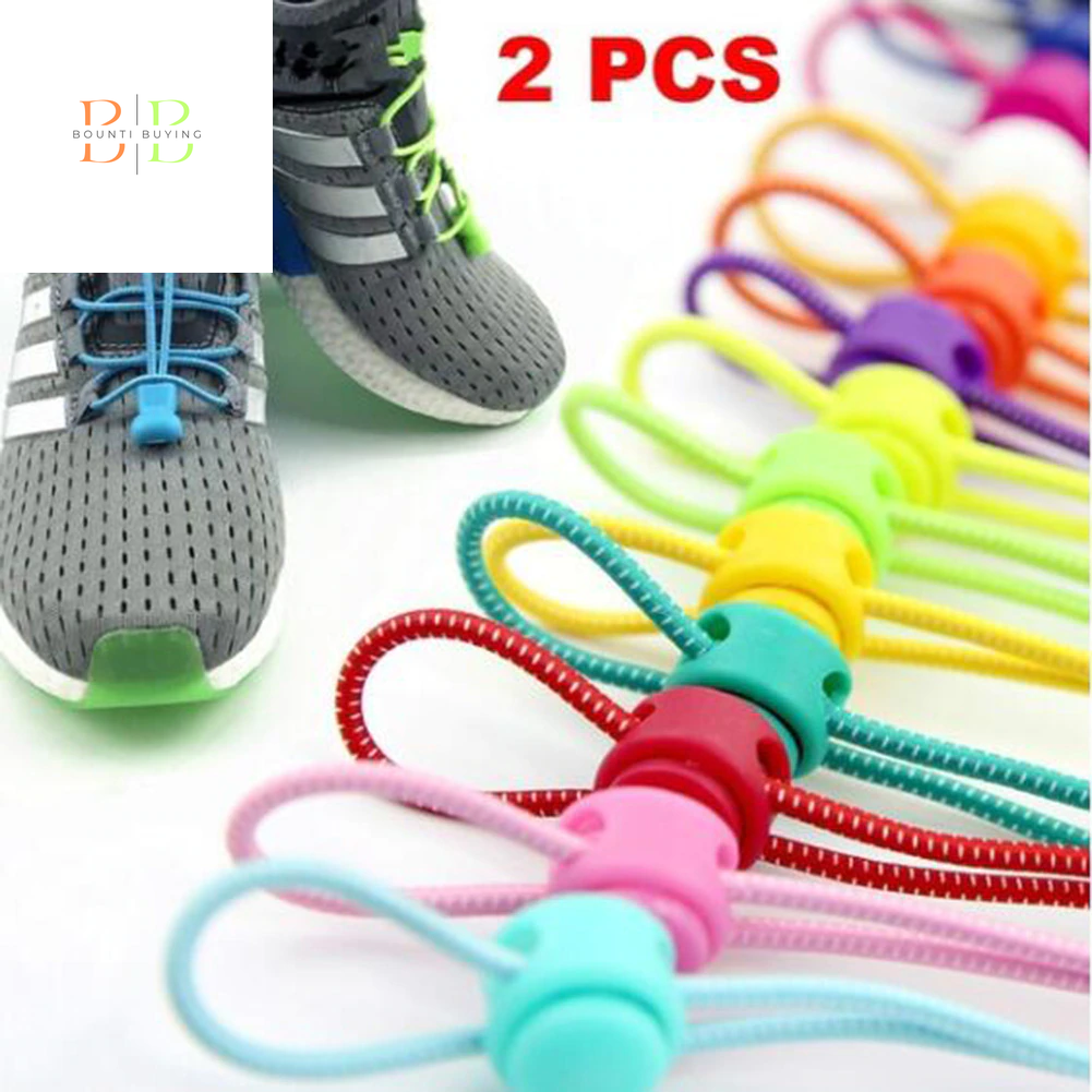 Stretching Lock Shoelaces Sneaker Silicone Shoelaces Elastic Laces 18 Colors Drawstrings Running/Jogging Lazy Shoe Laces No Tie