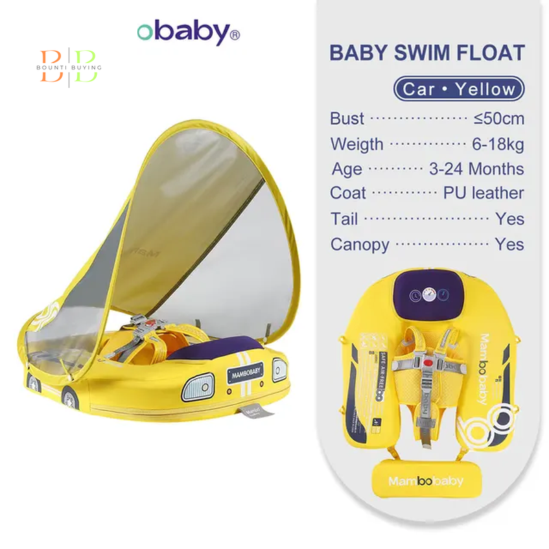 Mambobaby Float VIP 1 Dropshipping Non-Inflatable Baby Float with Canopy Waist Swimming Chest Floater Spa Buoy Trainer Supplier