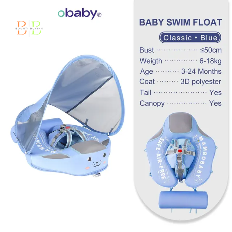 Mambobaby Float VIP 1 Dropshipping Non-Inflatable Baby Float with Canopy Waist Swimming Chest Floater Spa Buoy Trainer Supplier