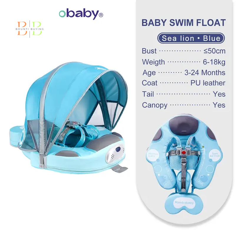 Mambobaby Float VIP 1 Dropshipping Non-Inflatable Baby Float with Canopy Waist Swimming Chest Floater Spa Buoy Trainer Supplier