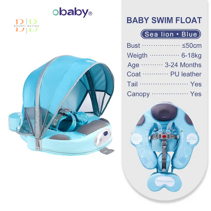 Mambobaby Float VIP 1 Dropshipping Non-Inflatable Baby Float with Canopy Waist Swimming Chest Floater Spa Buoy Trainer Supplier