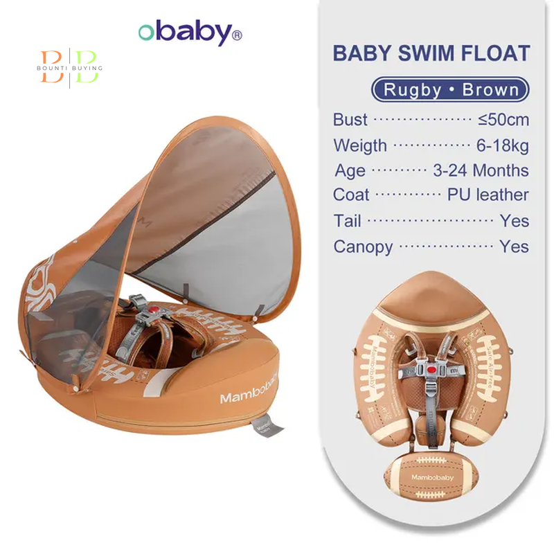 Mambobaby Float VIP 1 Dropshipping Non-Inflatable Baby Float with Canopy Waist Swimming Chest Floater Spa Buoy Trainer Supplier