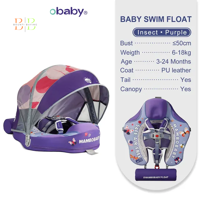 Mambobaby Float VIP 1 Dropshipping Non-Inflatable Baby Float with Canopy Waist Swimming Chest Floater Spa Buoy Trainer Supplier