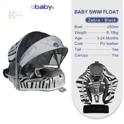 Mambobaby Float VIP 1 Dropshipping Non-Inflatable Baby Float with Canopy Waist Swimming Chest Floater Spa Buoy Trainer Supplier