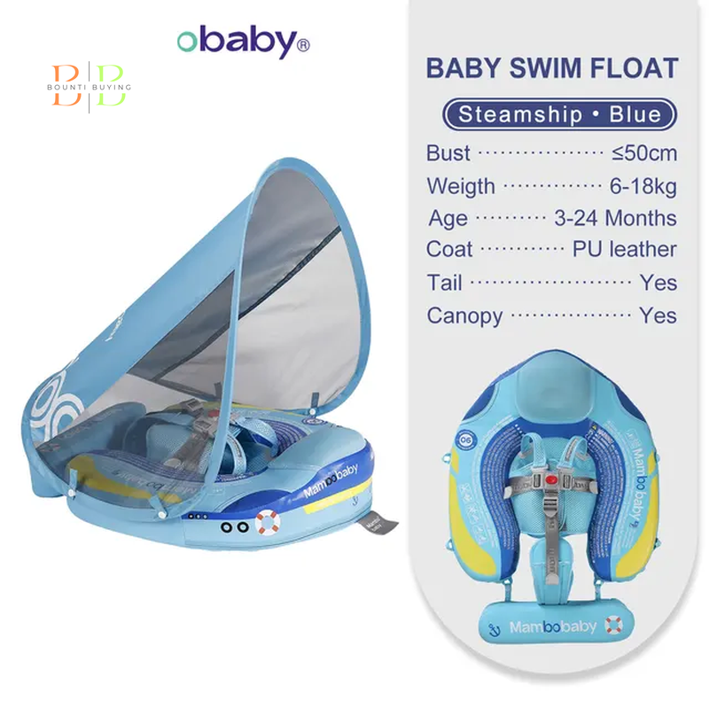 Mambobaby Float VIP 1 Dropshipping Non-Inflatable Baby Float with Canopy Waist Swimming Chest Floater Spa Buoy Trainer Supplier