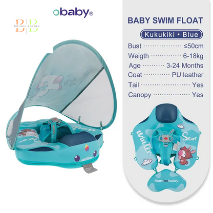 Mambobaby Float VIP 1 Dropshipping Non-Inflatable Baby Float with Canopy Waist Swimming Chest Floater Spa Buoy Trainer Supplier