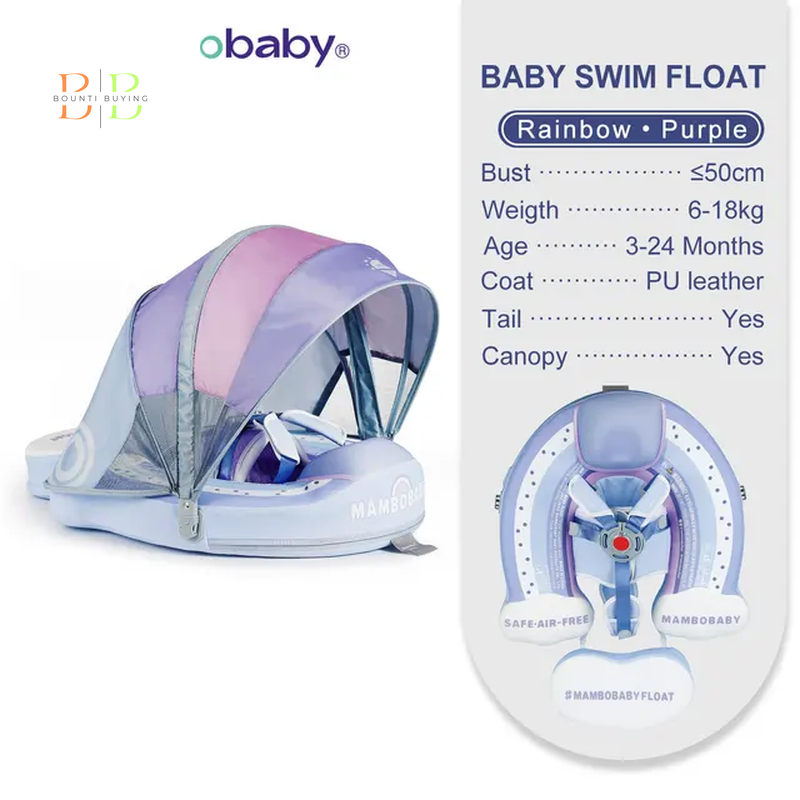 Mambobaby Float VIP 1 Dropshipping Non-Inflatable Baby Float with Canopy Waist Swimming Chest Floater Spa Buoy Trainer Supplier