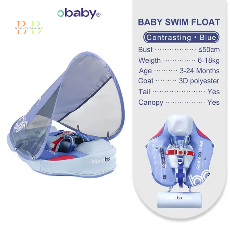 Mambobaby Float VIP 1 Dropshipping Non-Inflatable Baby Float with Canopy Waist Swimming Chest Floater Spa Buoy Trainer Supplier